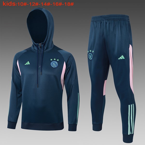 Ninos Sudadera Con Capucha Ajax 2024 Azul 2